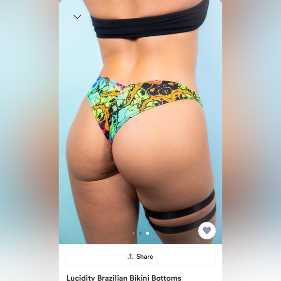 SOLD on Depop - Freedom Ravewear Lucidity Brazilian Bikini Bottoms - Picture 4 of 5